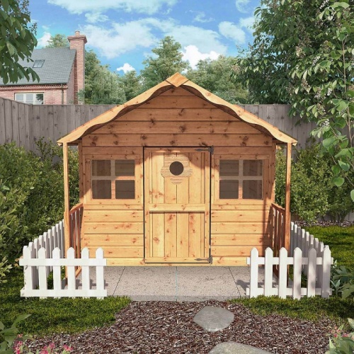 wooden childrens playhouses outdoors